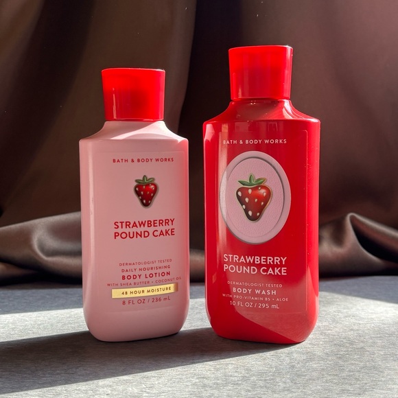 Bath & Body Works Other - Bath & Body Works Strawberry Pound Cake Body Wash - full size Bottles